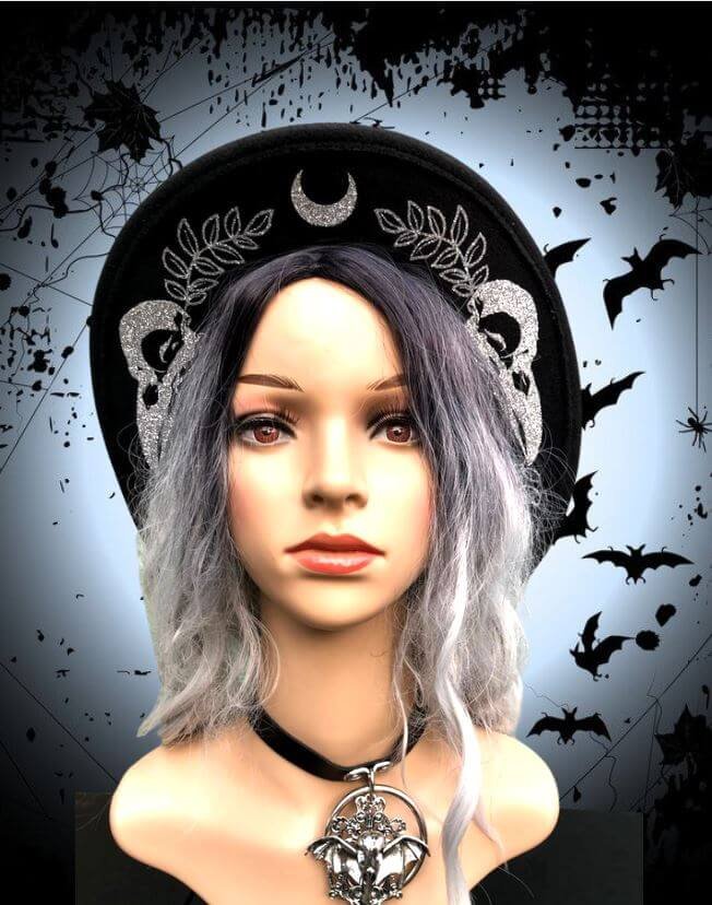 Raven Skulls Fedora hat 1